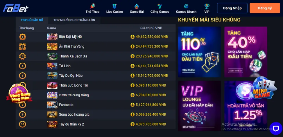 Tìm kiếm link vào Fun8 chính thức